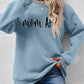 Letter Graphic Dropped Shoulder Sweatshirt