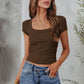 Square Neck Short Sleeve Tee