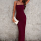 Spaghetti Strap Bodyline Maxi Dress