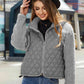 Full Size Zip-Up Raglan Sleeve Jacket