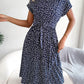 SoPretty Ditsy Floral Pleated Belted Dress