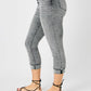 Judy Blue Full Size Button Fly High Waist Cuffed Capris Jeans