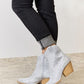 East Lion Corp Clear Rhinestone Ankle Cowboy Boots