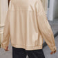 Pocketed Zip Up Collared Neck Jacket