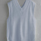 Zoe&Hannah Ribbed V-Neck Sleeveless Sweater Vest