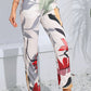 Floral Print Cropped Pants with Pockets