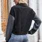 Two-Tone Collared Neck Jacket