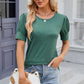 Round Neck Puff Sleeve T-Shirt