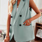 Double-Breasted Sleeveless Blazer