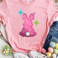 Rabbit Round Neck Short Sleeve T-Shirt