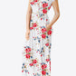 Full Size Printed Round Neck Short Sleeve Dress with Pockets