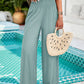 Savannah Lynn Smocked Wide Leg Pants with Pockets
