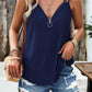 Eyelet V-Neck Double Strap Cami