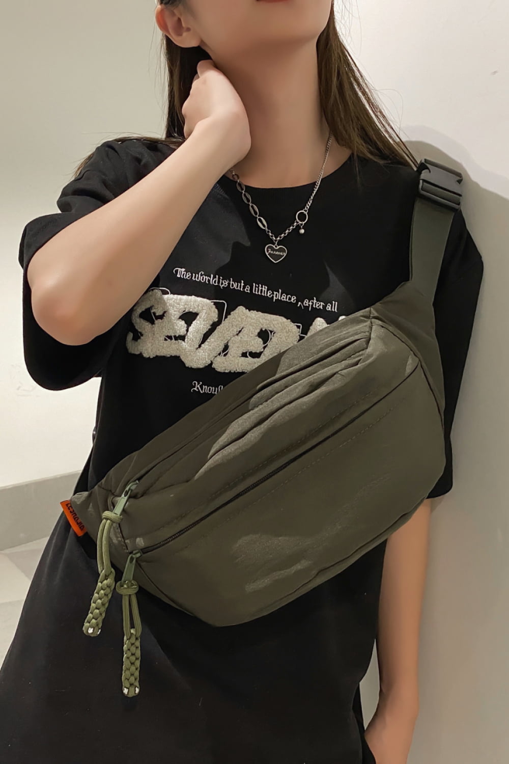 SO LADYBEE Nylon Sling Bag