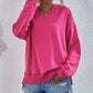 Malibu Dreams Dropped Shoulder Slit Hoodie