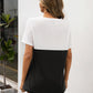 Women's Bryony Color Block V-Neck Short Sleeve Tee