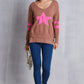Laura Jay Star Scoop Neck Dropped Shoulder T-Shirt