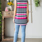 Heimish Full Size Striped Twist Knot Round Neck Tank