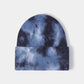Tie-Dye Cuffed Rib-Knit Beanie Hat