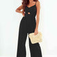 BeautifyJumpers Smocked Spaghetti Strap Wide Leg Jumpsuit