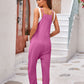 Spaghetti Strap Jumpsuit with Pockets