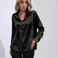 Collared Neck Buttoned Long Sleeve Shirt