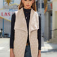 Full Size Open Front Collared Vest
