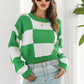 Hannah Lea Color Block Round Neck Dropped Shoulder Sweater 🦋