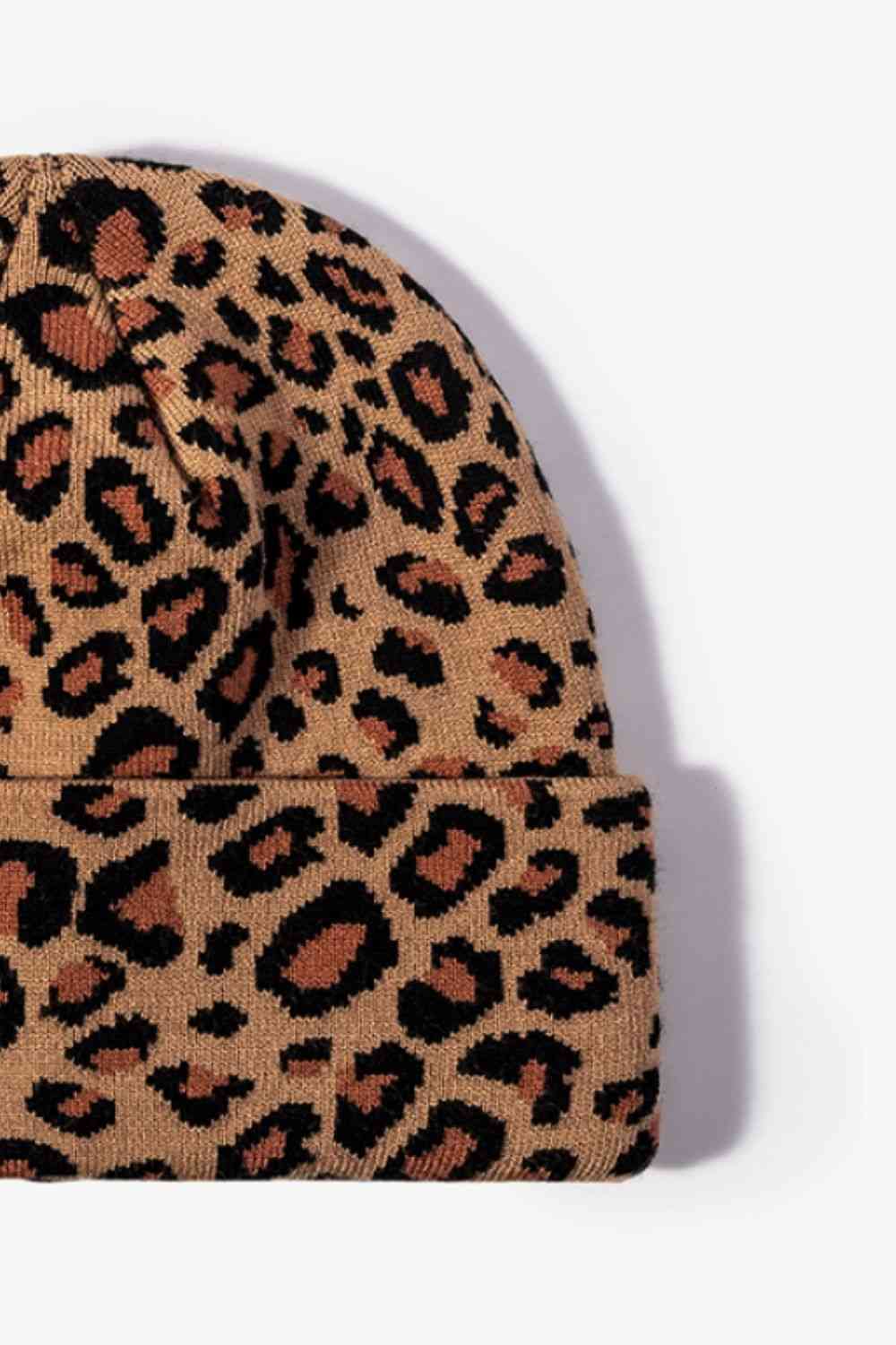 CHIC HATZ Leopard Pattern Hat Cuffed Beanie