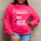Simply Love Christmas Themed Full Size Letter Graphic Long Sleeve Sweatshirt