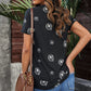SO CHIC Full Size Dandelion Print Round Neck Tee