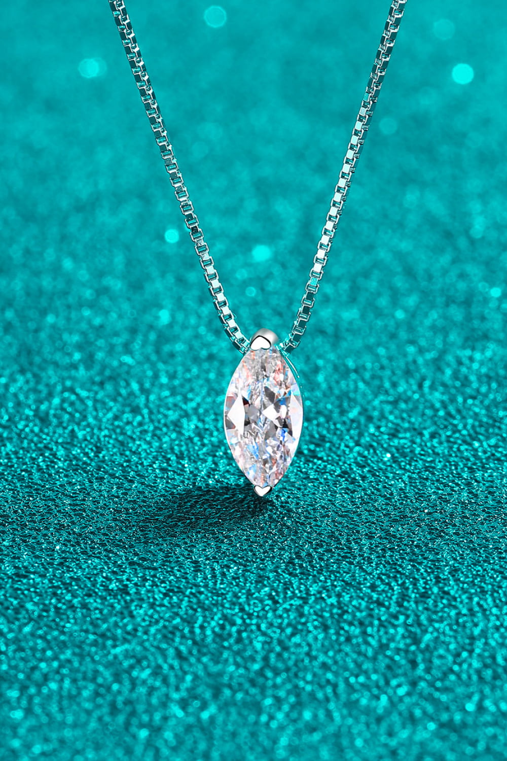 1 Carat Moissanite 925 Sterling Silver Necklace 💜