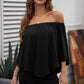 Off-Shoulder Three-Quarter Sleeve Mini Dress