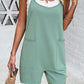 Spaghetti Strap Romper with Pockets