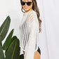 SO SUMMER Long Sleeve Round Neck Openwork Cover-Up