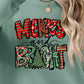 Christmas Themed MERRY AND BRIGHT Long Sleeve Sweatshirt