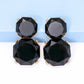 Geometrical Shape Zinc Alloy Frame Dangle Earrings