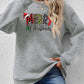 MERRY CHRISTMAS Round Neck Dropped Shoulder Sweatshirt