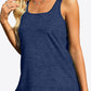 CHICbabe Full Size Curved Hem Square Neck Tank