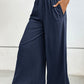 Wide Waistband Relax Fit Long Pants