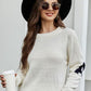 Hannah Lea Round Neck Dropped Shoulder Sweater 🦋