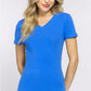 ACTIVE BASIC V-Neck Short Sleeve T-Shirt