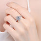1 Carat Moissanite 925 Sterling Silver Halo Ring 💜