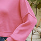 Chic Babe' Round Neck Dropped Shoulder Sweater 🦋
