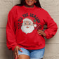 Simply Love Full Size Santa Graphic Long Sleeve CHRISTMAS Sweatshirt