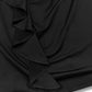 Plus Size Ruffle Trim Round Neck Long Sleeve Dress