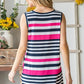Heimish Full Size Striped Twist Knot Round Neck Tank