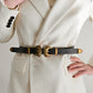 Jessica Anne Beauty Double Buckle PU Leather Belt