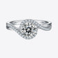 1 Carat Moissanite Crisscross Ring