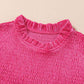 ChicDresses Smocked Round Neck Long Sleeve Dress